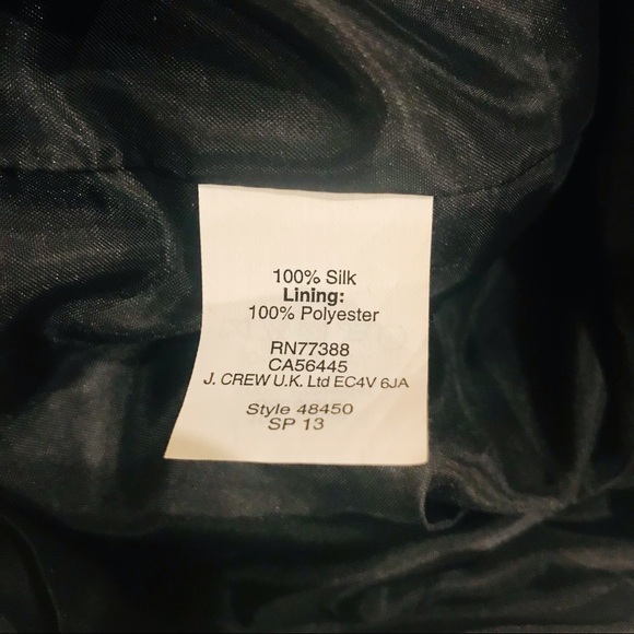 J. Crew black silk taffetas ruffled neckline sundress. Size 00. EUC - Picture 10 of 11